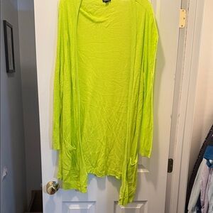 torrid Neon Lime Open-Front Cardigan